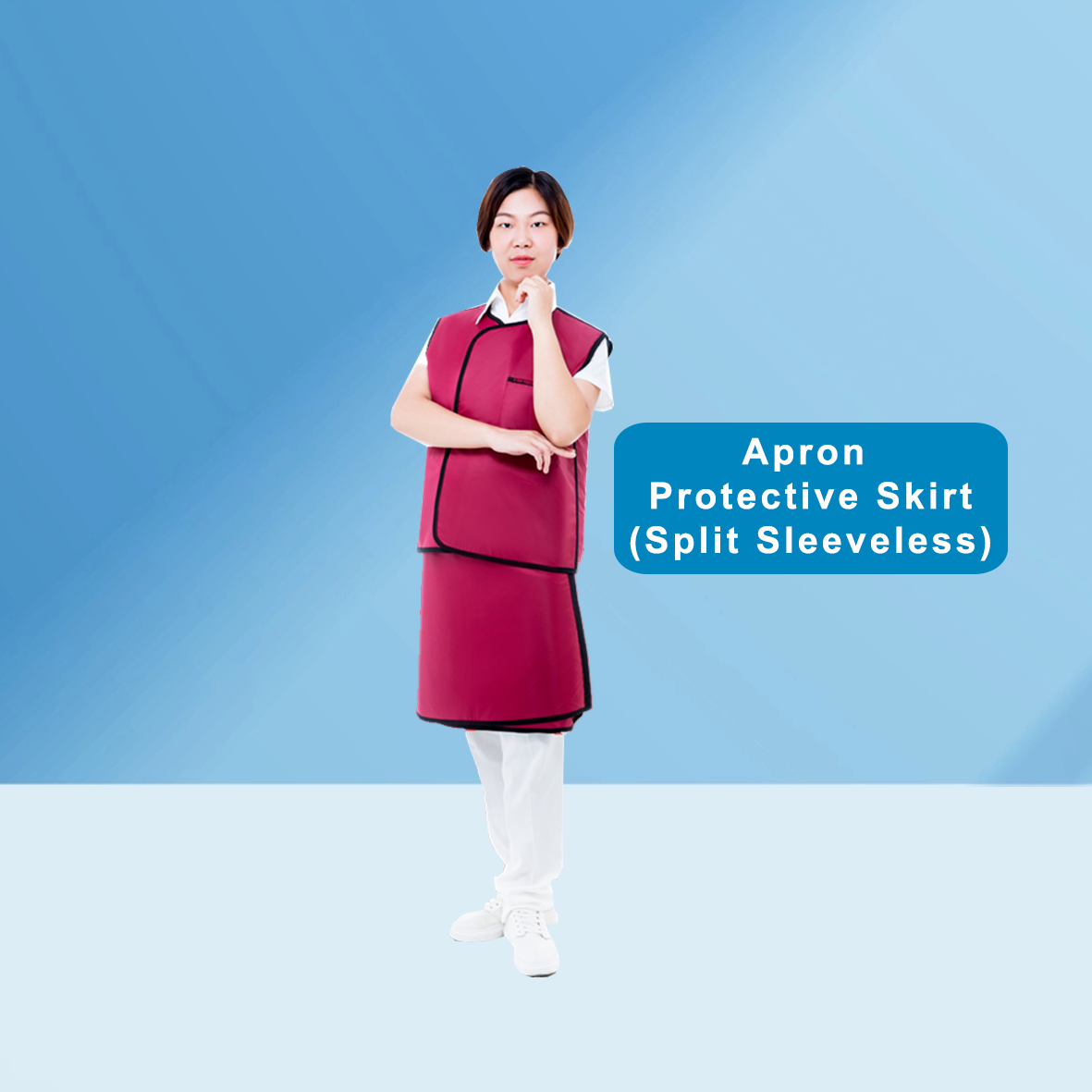 protective skirt split sleeveless
